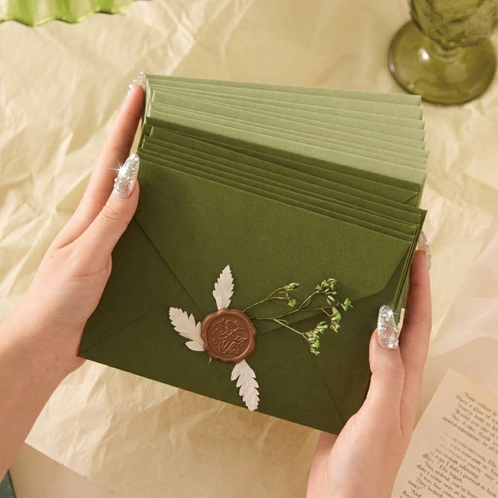 Wax Seal Letter Kit - 20/50 Sobres Románticos con Diseño de