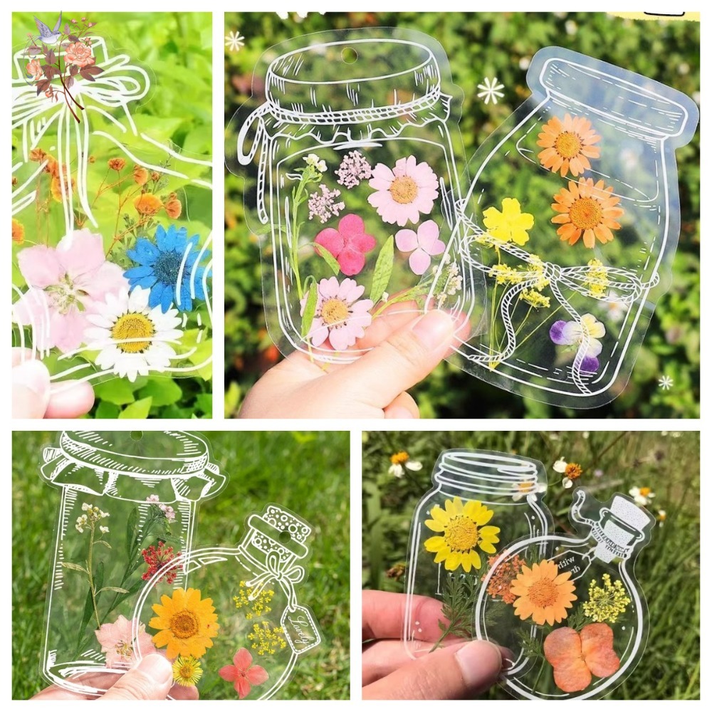 Dried Flower Bookmark - Marcapáginas de flores secas prensadas hechas