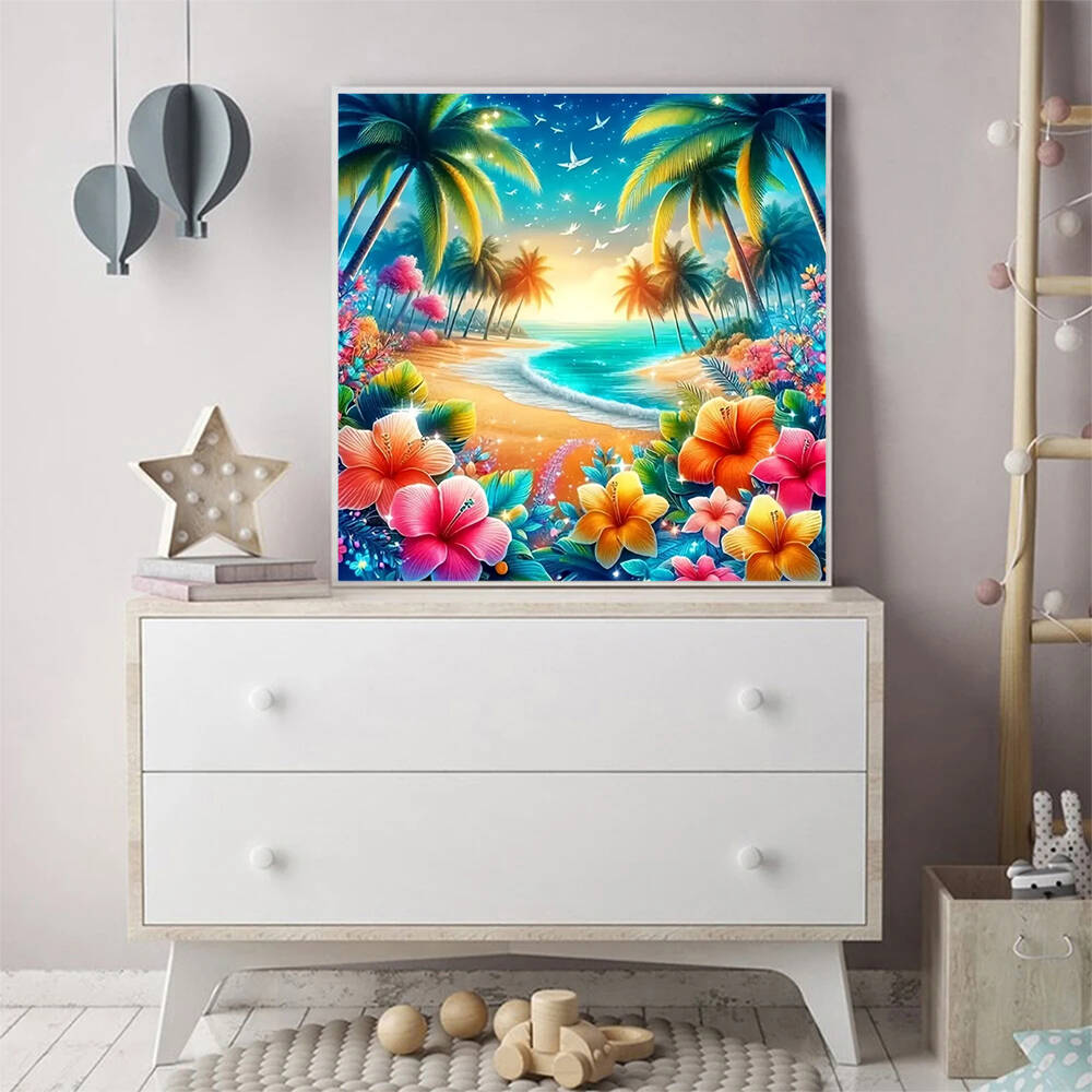Pintura de diamantes con paisa - Photo Mosaic Print reseña y precio