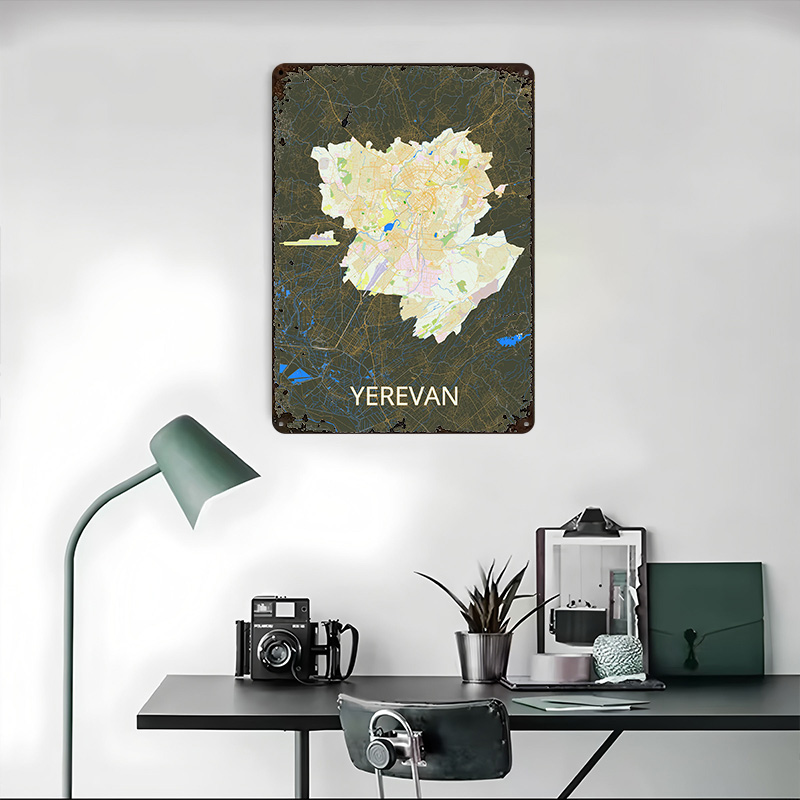 Mapa de la ciudad de Yerevan,  - Custom Map Poster reseña y precio
