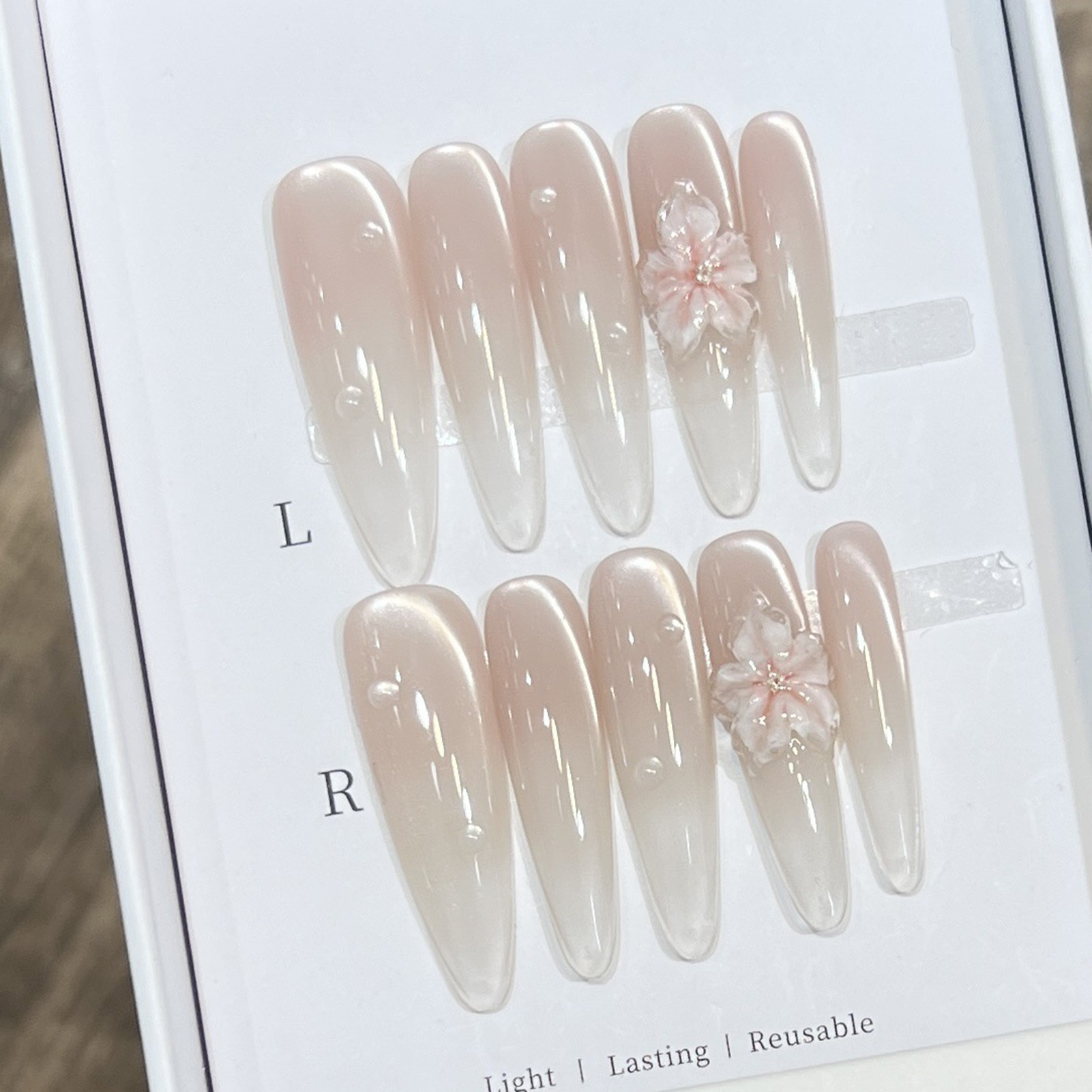 10 Uds. De puntas de uñas post - Pressed Flower Art reseña y precio