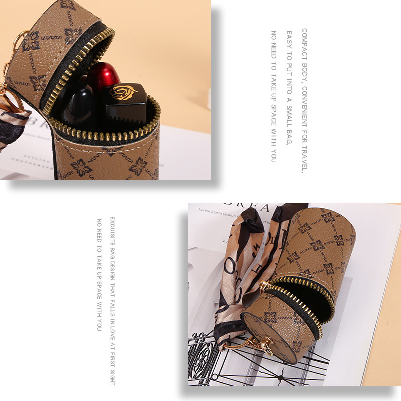 Llavero con lápiz labial con p - Monogram Keychain Leather reseña y precio