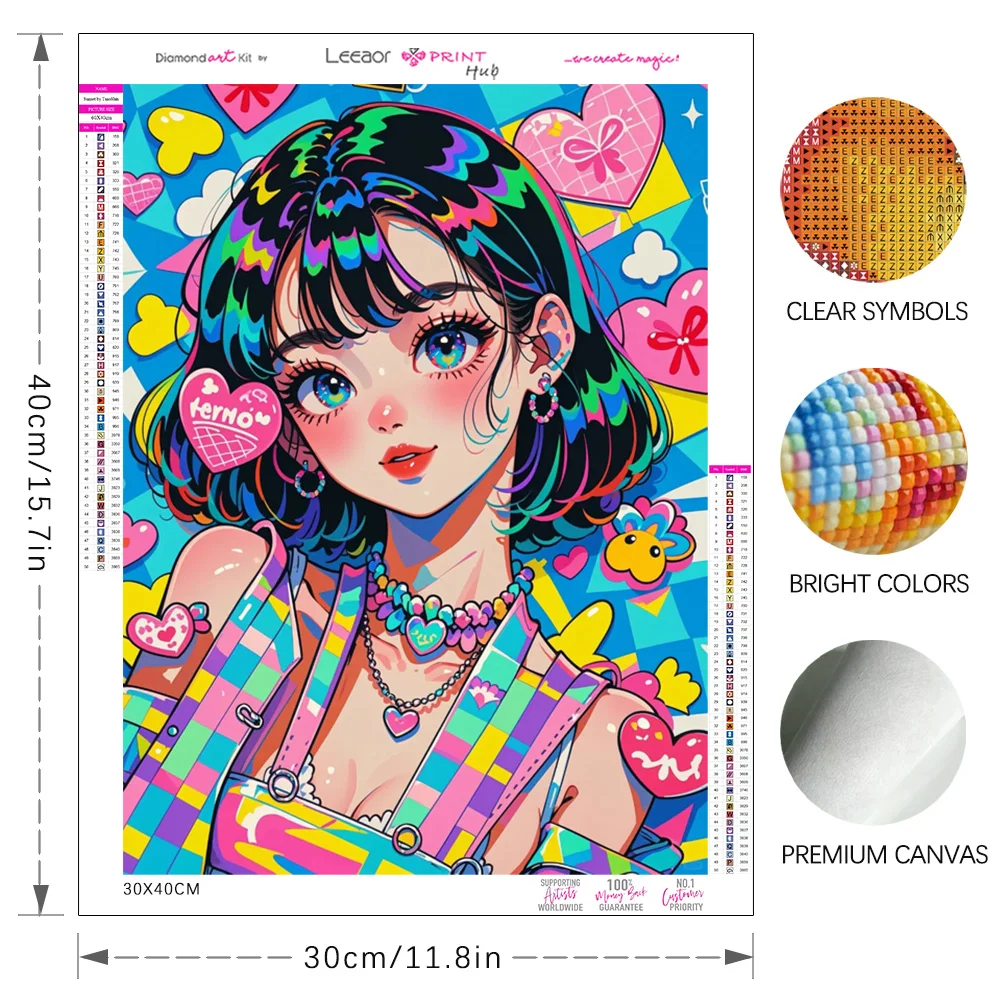 Pintura de diamante de neón pa - Photo Mosaic Print reseña y precio