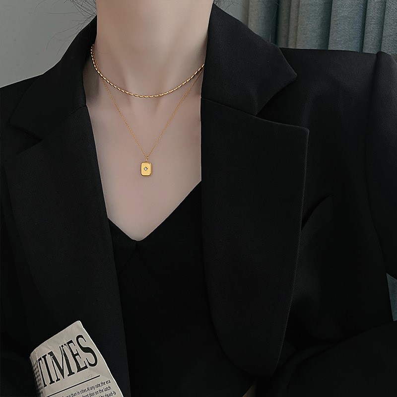 ANENJERY-collar con colgante d - Birth Flower Necklace reseña y precio