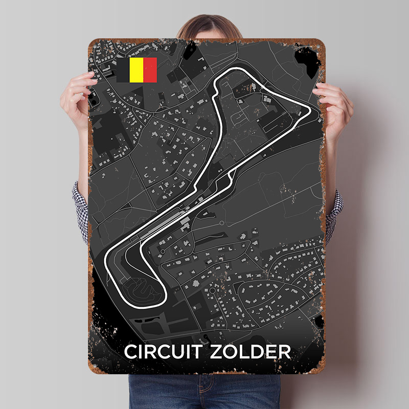 Mapa de circuito de carreras,  - Custom Map Poster reseña y precio