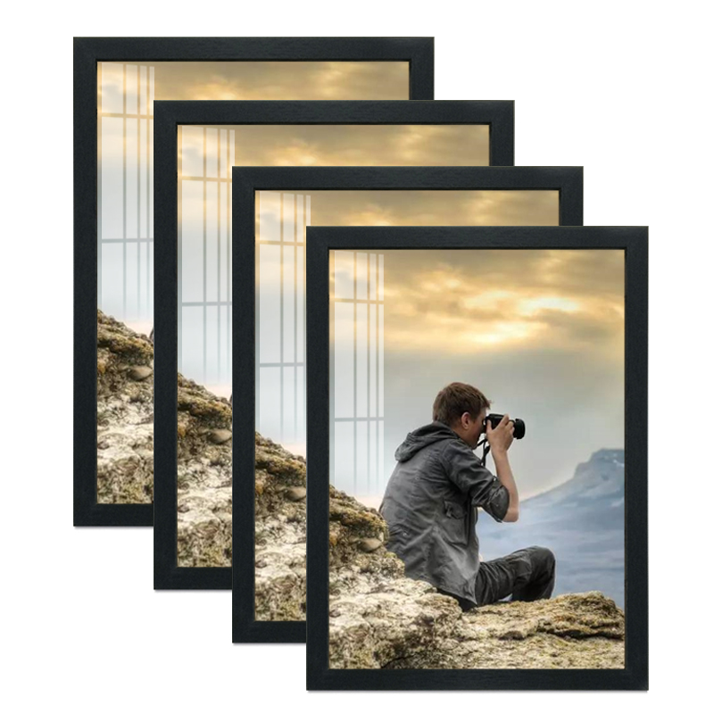 2 Marcos de Fotos Negros de 8x - Engraved Wood Frame reseña y precio