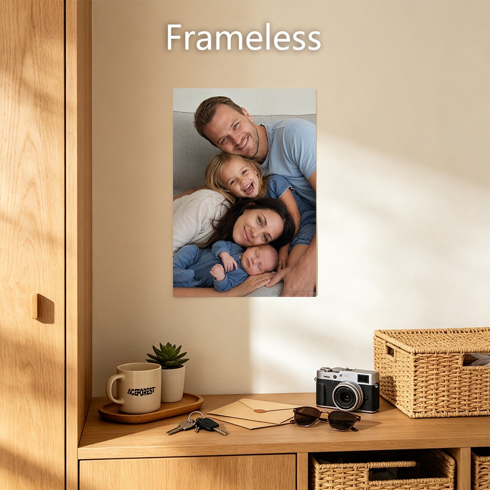 Cuadro de pared con fotografía - Engraved Wood Frame reseña y precio